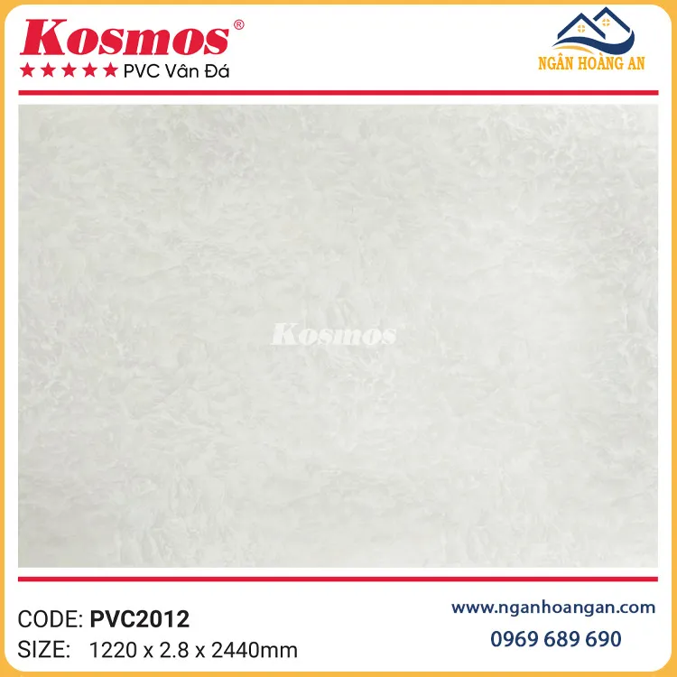 Tấm Nhựa Ốp Tường PVC Giả Vân Đá Kosmos PVC2012